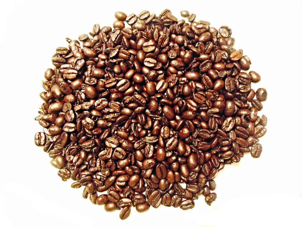 Granos de café tostado