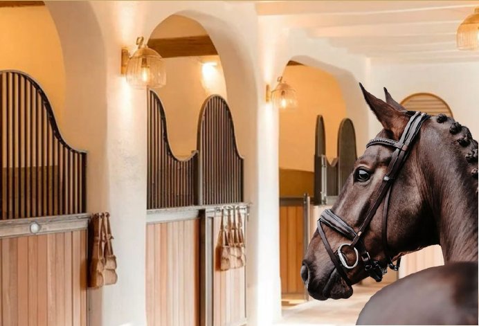 Horse in a stable