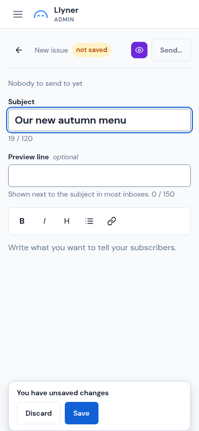 A new issue