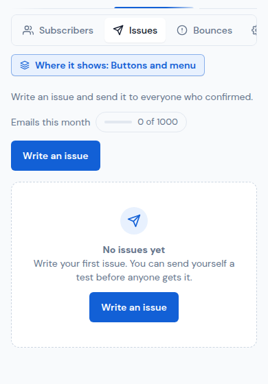 Your issues