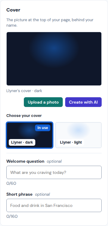 The cover picture and its choices