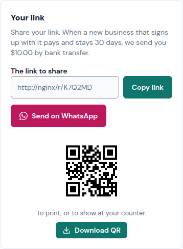 Your link, with its QR