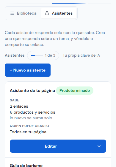 Tus asistentes