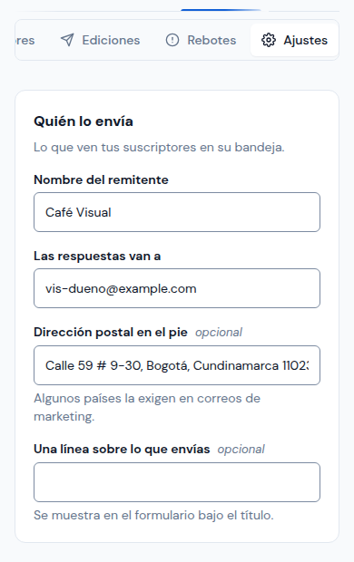 Quién lo envía