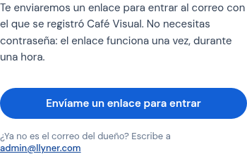 Soy el dueño de este negocio, en el menú de tu página