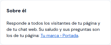 Sobre el asistente de tu página