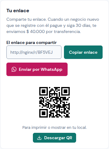 Tu enlace, con su QR