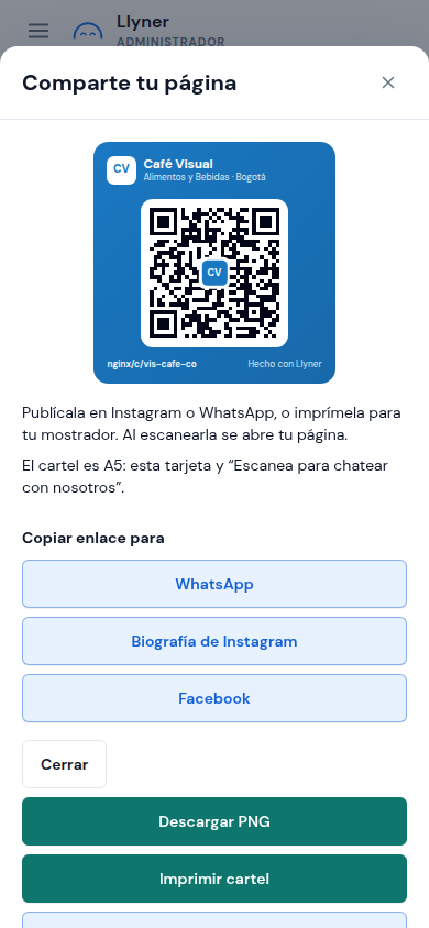 Copiar enlace para WhatsApp, Instagram o Facebook